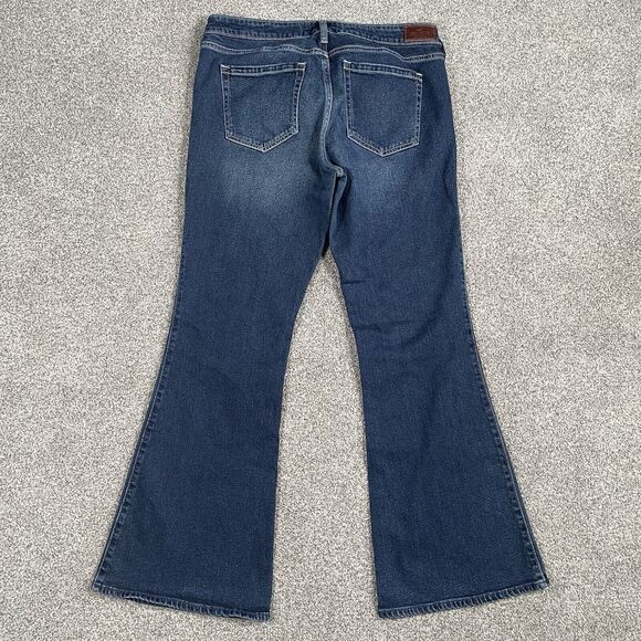 Hollister Low Rise Flare Vintage Stretch Womens Jeans Denim Dark Wash Size 14R - Picture 2 of 9